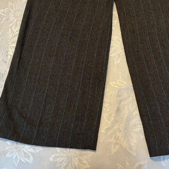 Hanna & Gracie Size 8 Teal/Black Stripe Pants - Picture 15 of 16